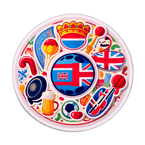 İngiltere'nin Kültürel Zenginlikleri Stickerı