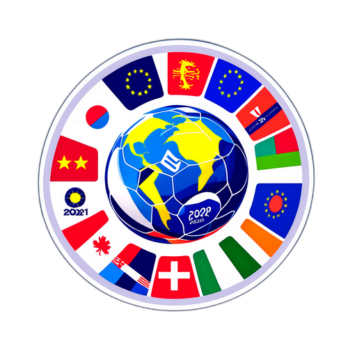 Euro 2024 Logo og Flag Design