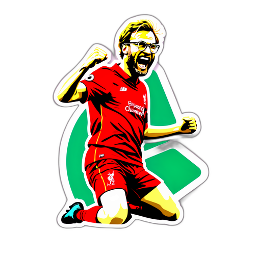 Sticker ya Liverpool FC: Klop kwa Sherehe ya Lengo