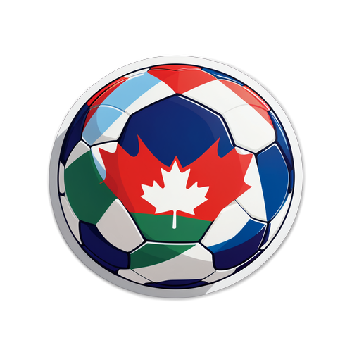 La Balle de Soccer Écolo: Le Canada à Vos Pieds avec Ce Stickers Minimaliste Éblouissant!