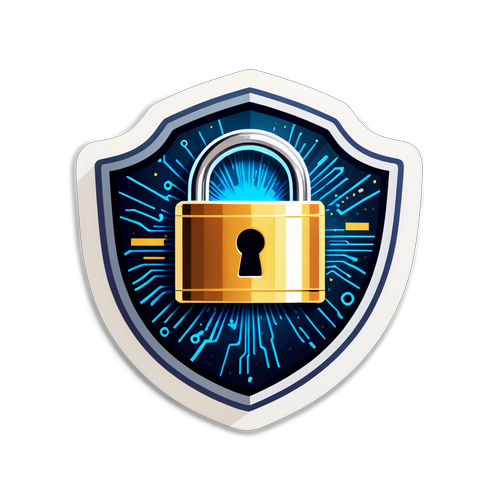 Cybersecurity Shield Sticker