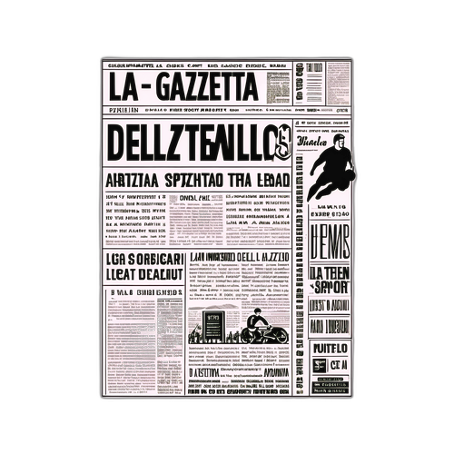 Adesivo Vintage ispirato a 'La Gazzetta dello Sport'