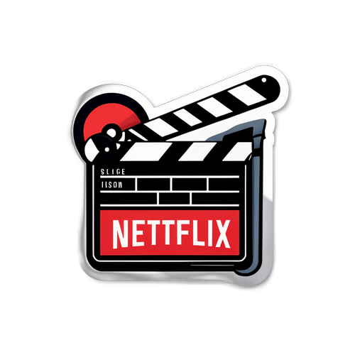 Moderne Netflix-tema klistermærke