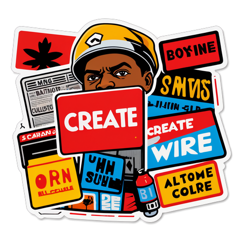 Autocollant inspiré par The Wire