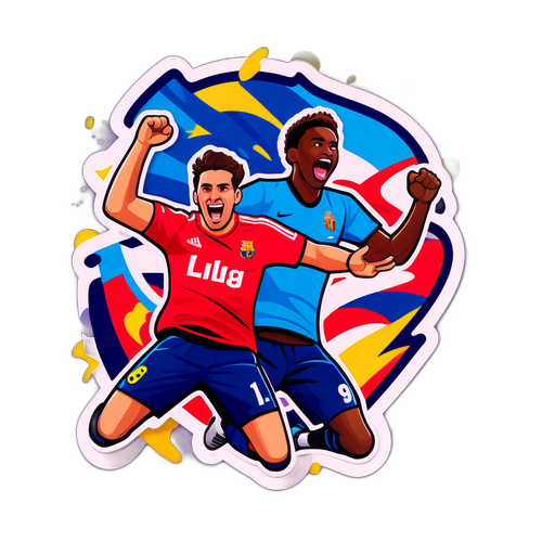 Sticker som fångar spänningen i en La Liga-match