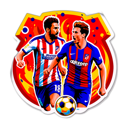 Atletico Madrid vs. Real Madrid Rivalitesi Sticker