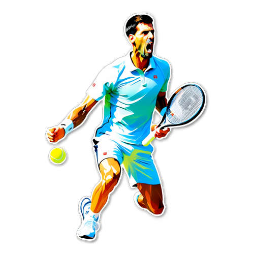 Sticker Percaya Diri Novak Djokovic