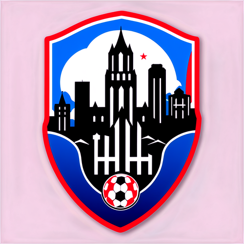 FC Utrecht Sticker met Silhouet van de Stad