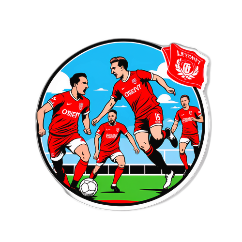 Sticker ya Kichoro Inayoonyesha Ukatili wa Leyton Orient dhidi ya Crawley