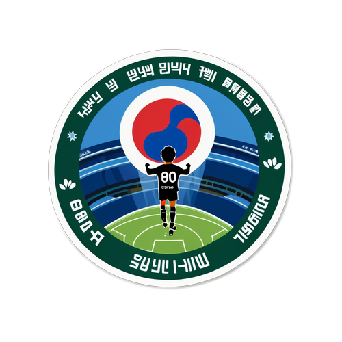 대한민국 축구팀 응원! 이라크전 승리를 위한 필수 스티커!