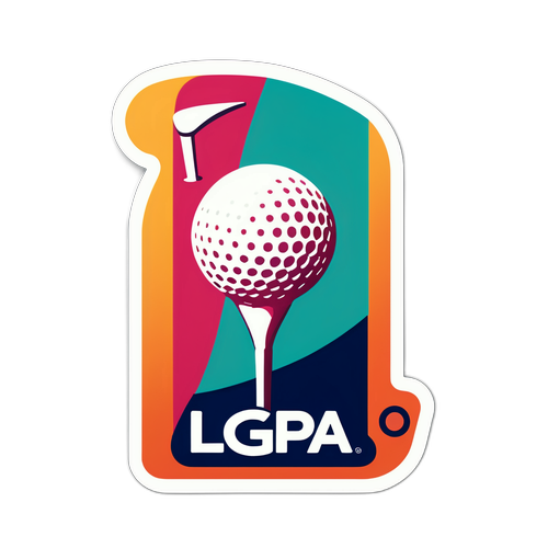 LPGA 골프 스티커 디자인