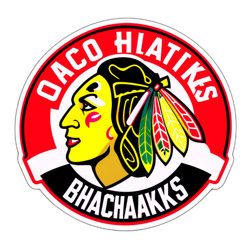 Chicago Blackhawks jääkiekkoaiheinen stickeri