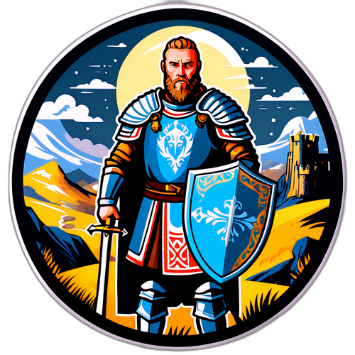 Ragnar le Breton als middeleeuwse krijger