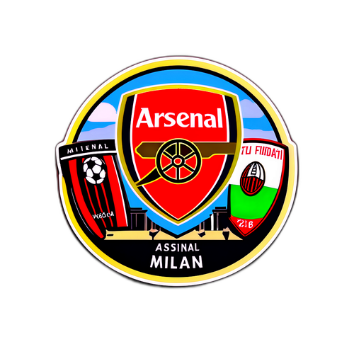 Sticker ya Kukumbuka Mechi ya Arsenal vs Milan