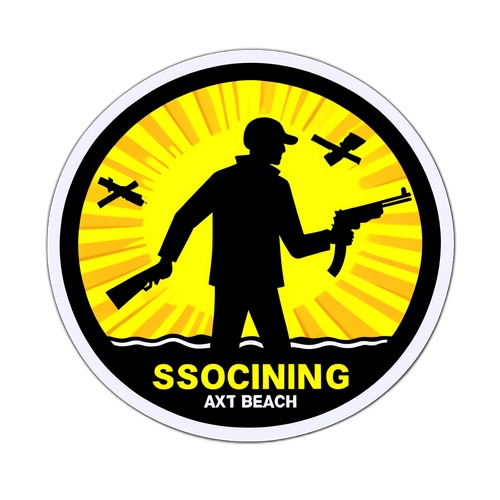 Schokkende sticker van Bondi Beach