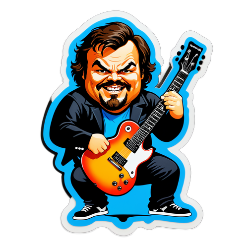 Jack Black's Muzikale Magie: De Sticker Die Je Moet Gezien Hebben!