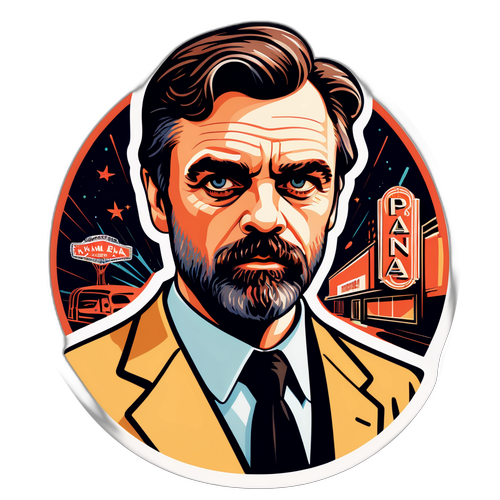 Illustration stylisée de Paul Thomas Anderson