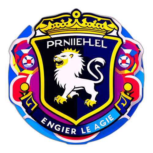 Thiết kế nghệ thuật với biểu tượng các đội bóng Premier League