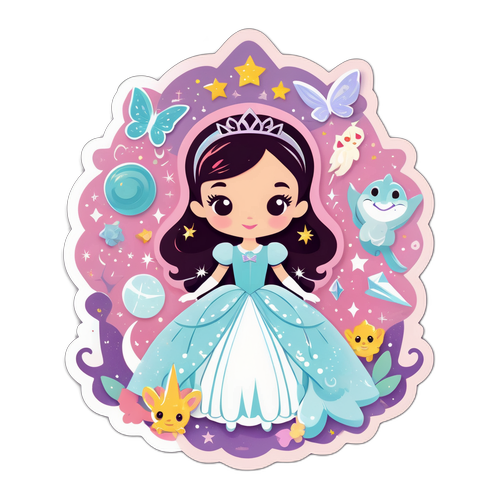 Charming Prinsesse med Magiske Elementer