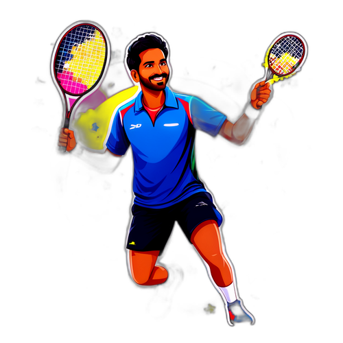 सत्यविक्सैराज रंकिरेड्डी की ट्रायम्फेंट स्टिकर