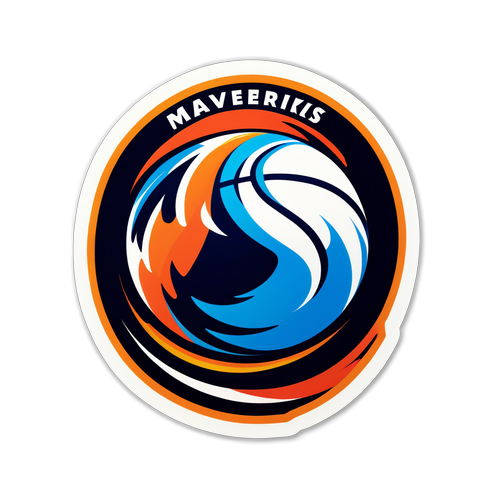 Makulay na Sticker ng Mavericks