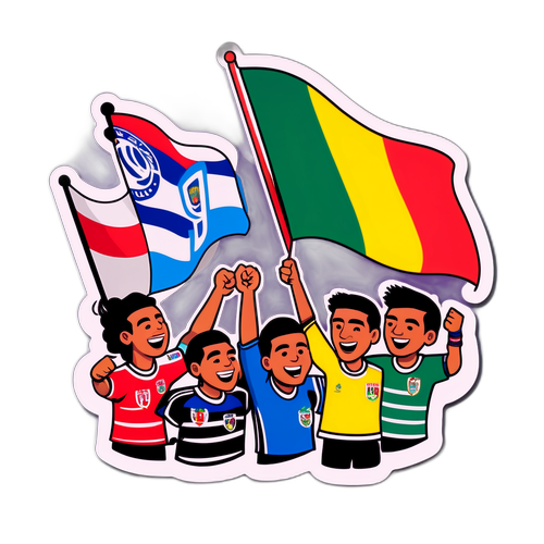 Desain Stiker Rivalitas Sepak Bola
