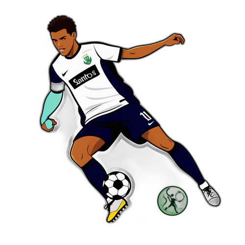 Pemain Bola Sepak Melakukan Tendangan