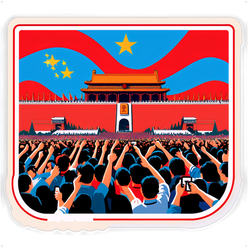 繁忙的天安门广场
