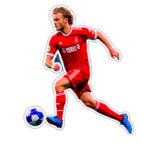 Rasmus Højlund Dribblende Bold