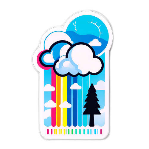สติกเกอร์ลักษณะอากาศวันนี้