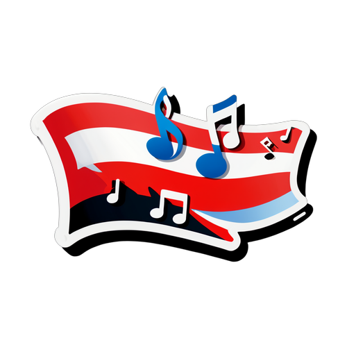 Aufkleber für den Song Contest 2025