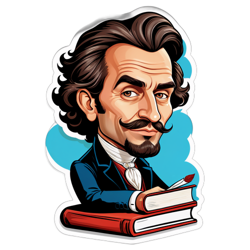 Portrait caricatural d'Alexandre Jardin