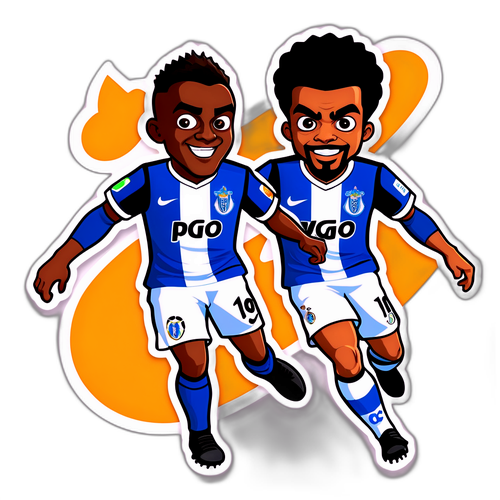 Stiker Persaingan Mesra Porto dan Vitória SC