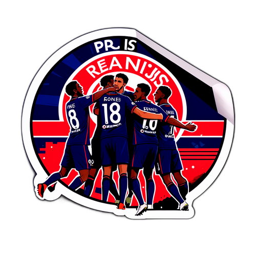 Sticker acțiune PSG vs Rennes