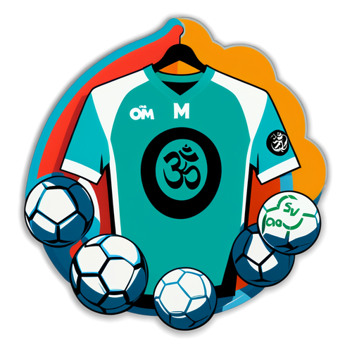 Maillot OM avec détails du dernier match contre Saint-Étienne