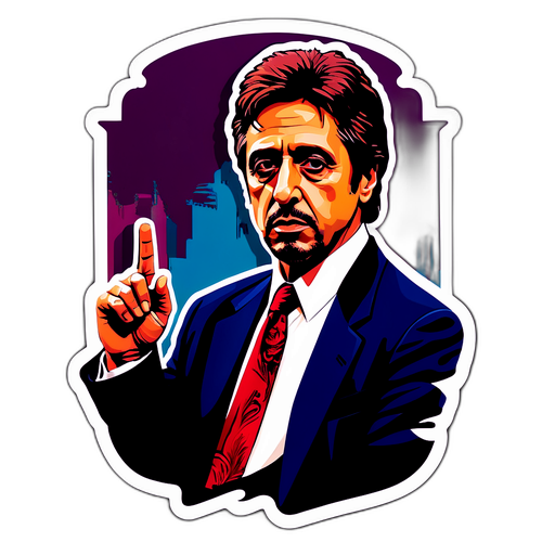 Et kunstnerisk portræt af Al Pacino