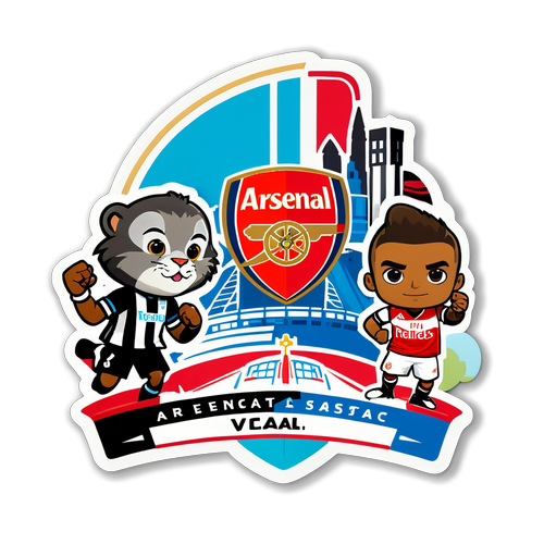 Perlawanan Hebat: Mascot Newcastle dan Arsenal Beradu di Ladang Legenda!