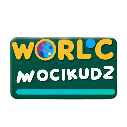 Sticker cu logo-ul Wordle pe fundal verde de tablă