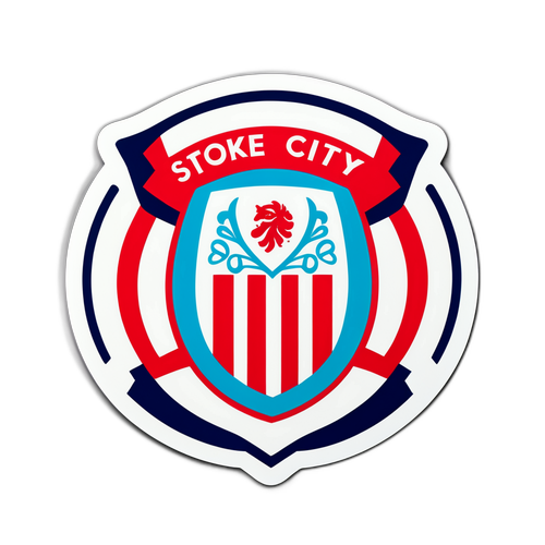 Modern Stoke City Logosu Sticker