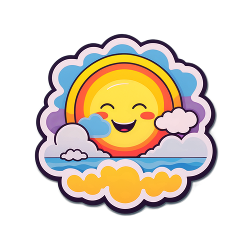 गृह्य सूरज और खेलते बादल