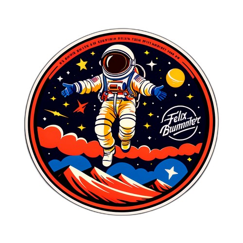 Retro Sticker Fejrer Felix Baumgartners Spring