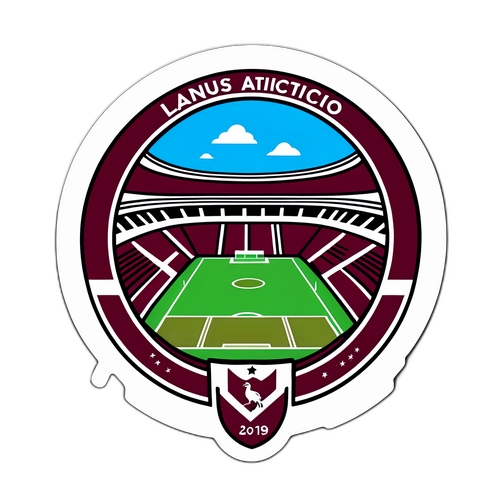 Diseño de Sticker del Estadio de Lanús