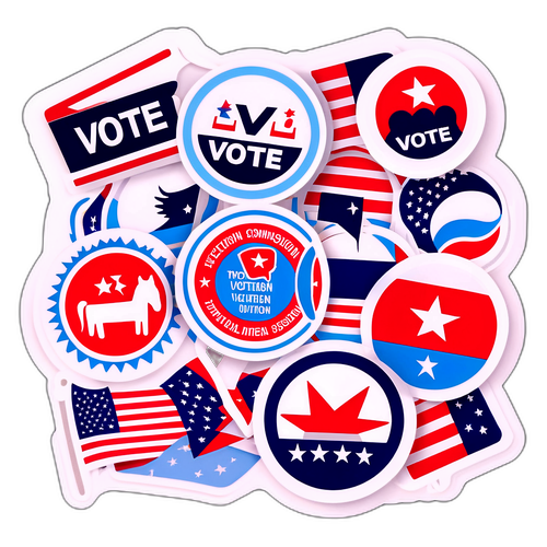 สติกเกอร์ส่งเสริมการลงคะแนนเสียง