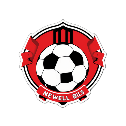 Flagra do Newell's Old Boys com Bola de Futebol
