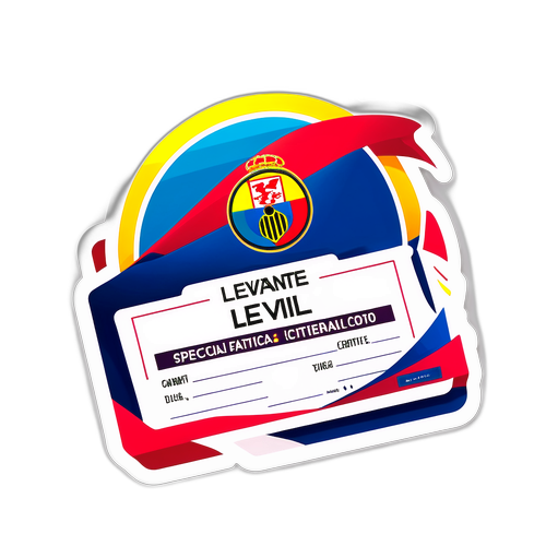 레반테 경기 관람 인증서 스티커 디자인
