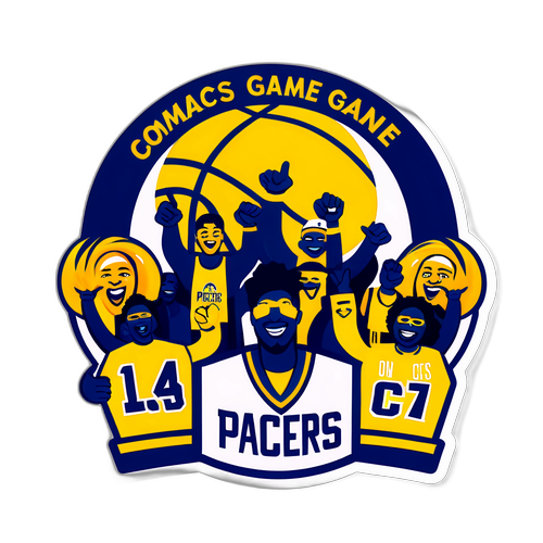 Pacers Fan Spirit Sticker