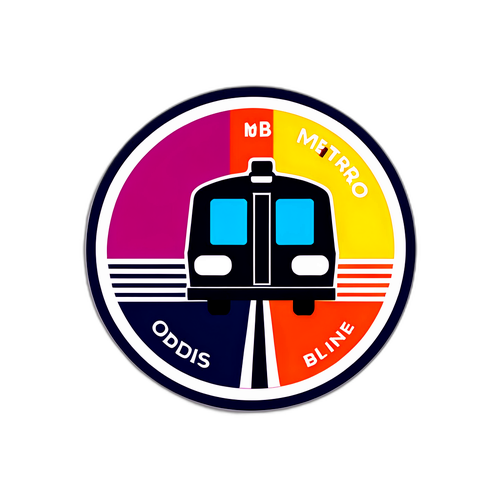 Návrh samolepky s dopravními možnostmi na metro B