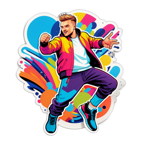 Dynamic naklejka Kacpra Sezonienko w akcji