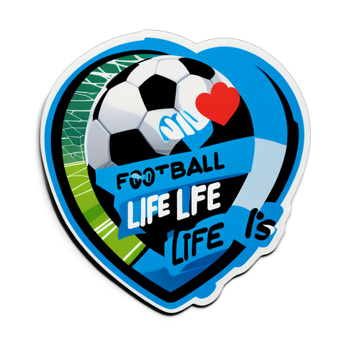 Voetbal is Leven Sticker