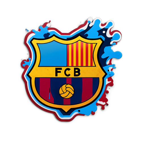 Sticker ya Chic yenye Nembo ya FC Barcelona